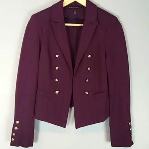 White House Black Market size 4 burgundy jacket
